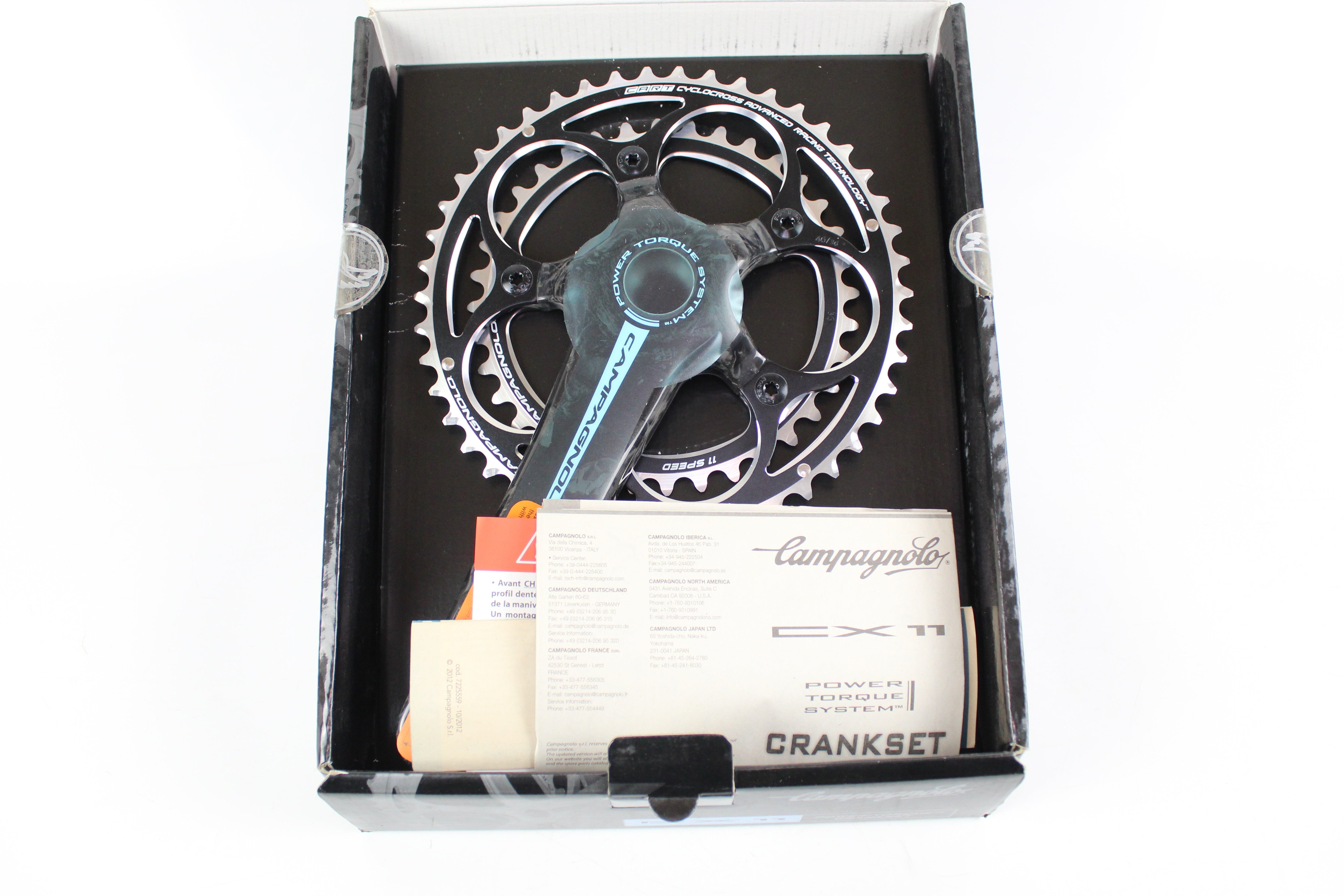 NOS Crankset - Campagnolo CX Gravel Carbon 46/36T 175mm 11s Grade A+ NEW