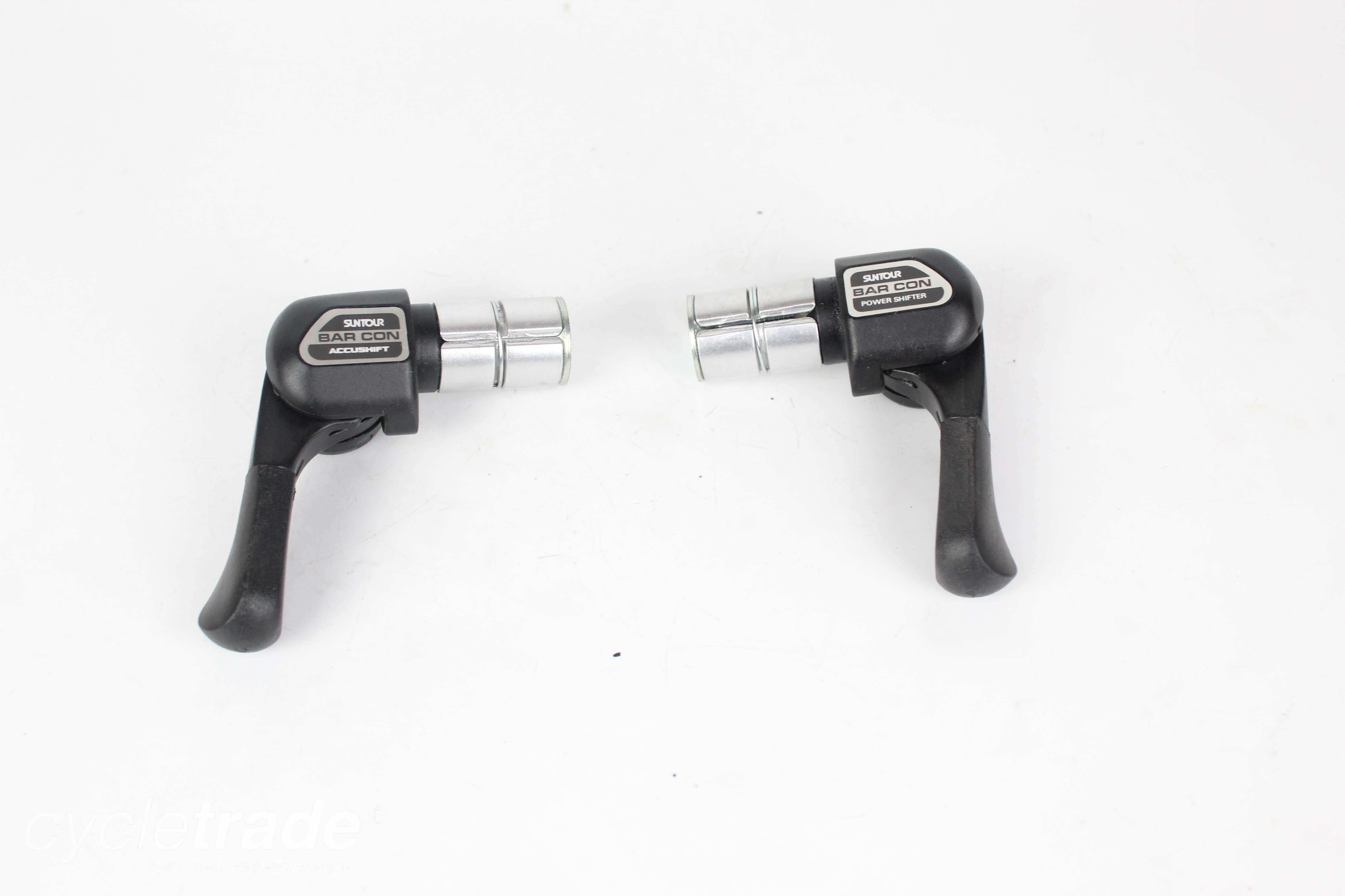NOS New- Vintage Time Trial Shifters - Suntour Bar Con Accushift 6 Speed - Grade A+