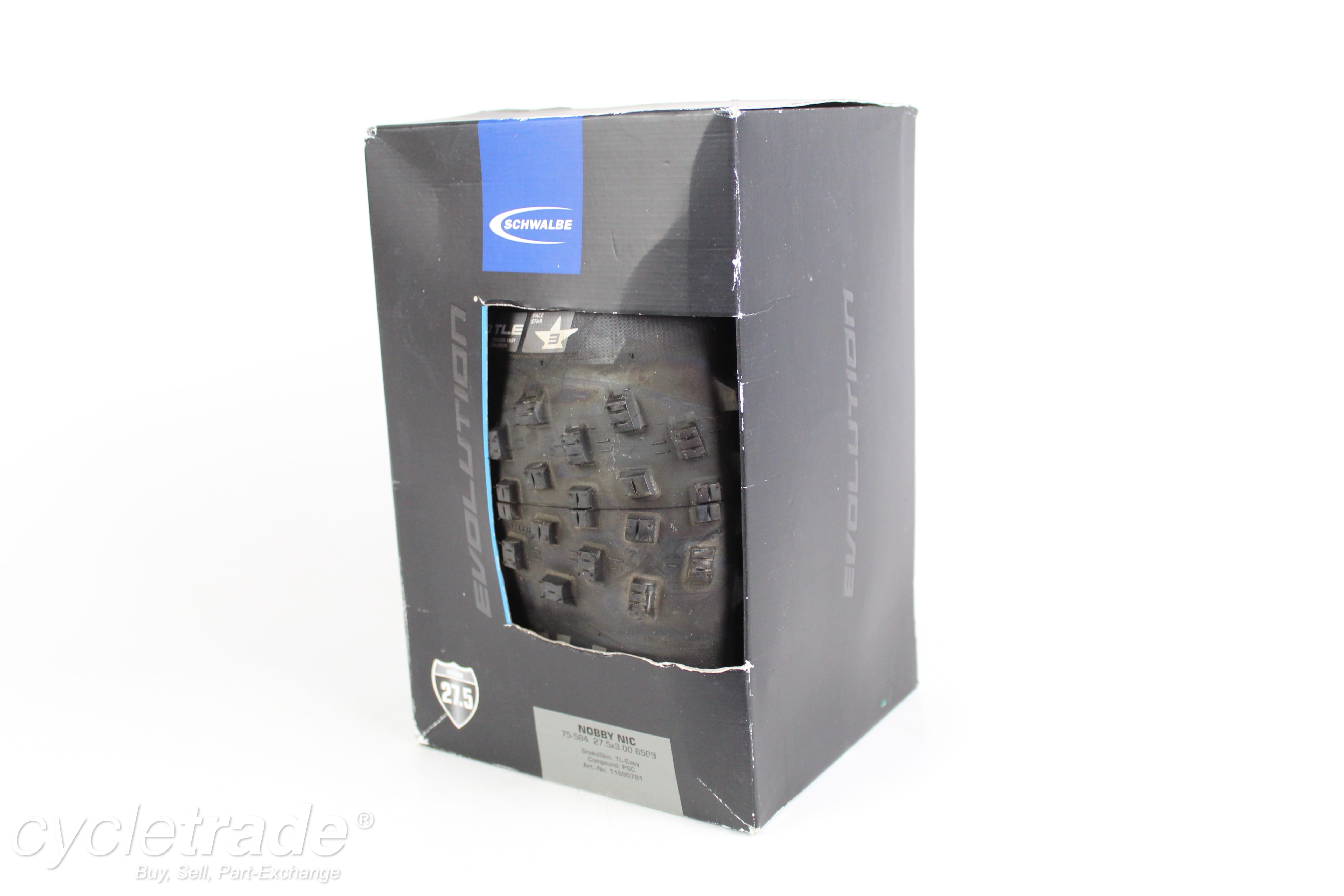 Single MTB Tyre - Schwalbe Nobby Nic EVO 27.5x3.00 TL-Easy - Grade A+ (New)