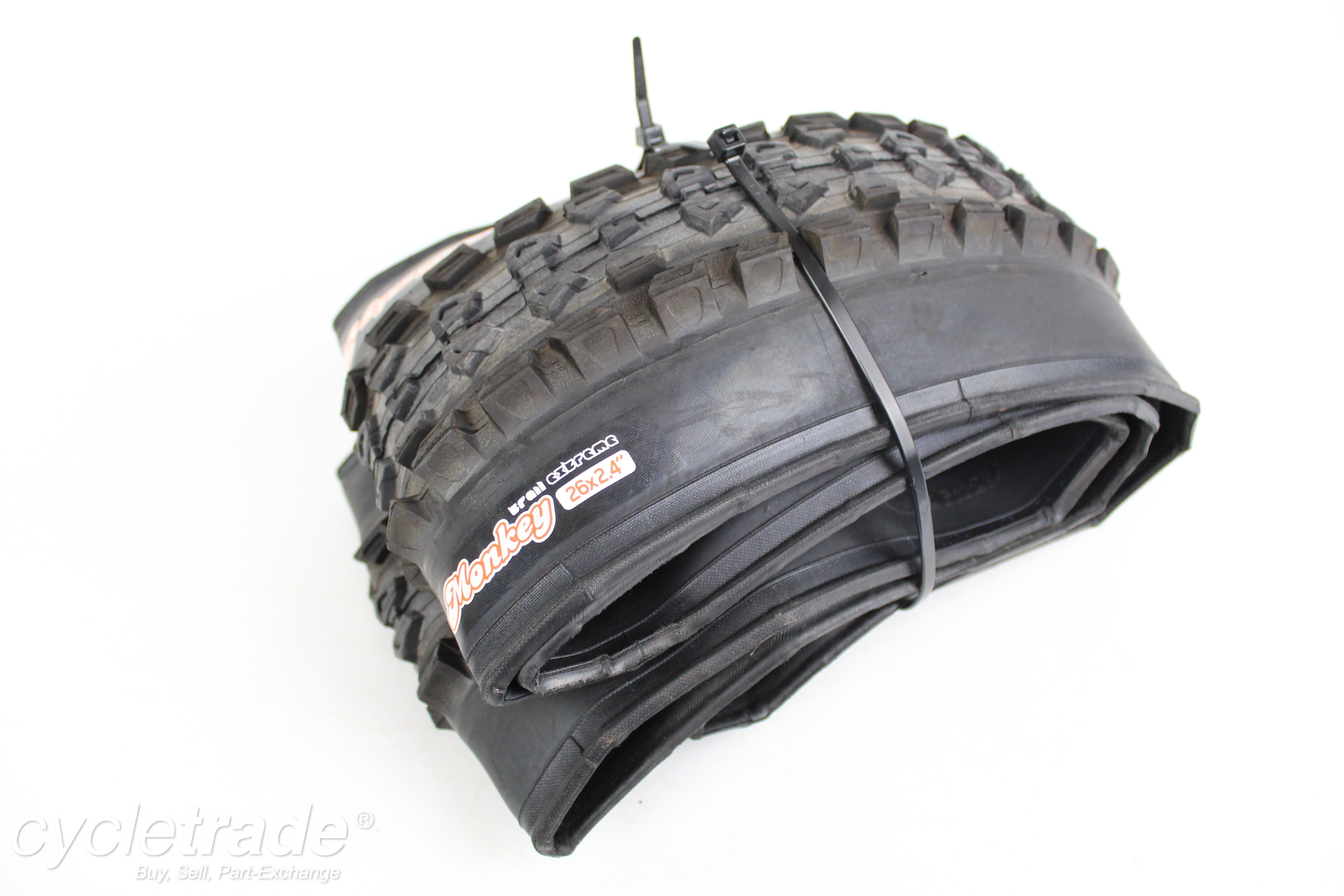 Single MTB Tyre - On One Chunky Monkey, 26x2.40 - Grade A+ (New)