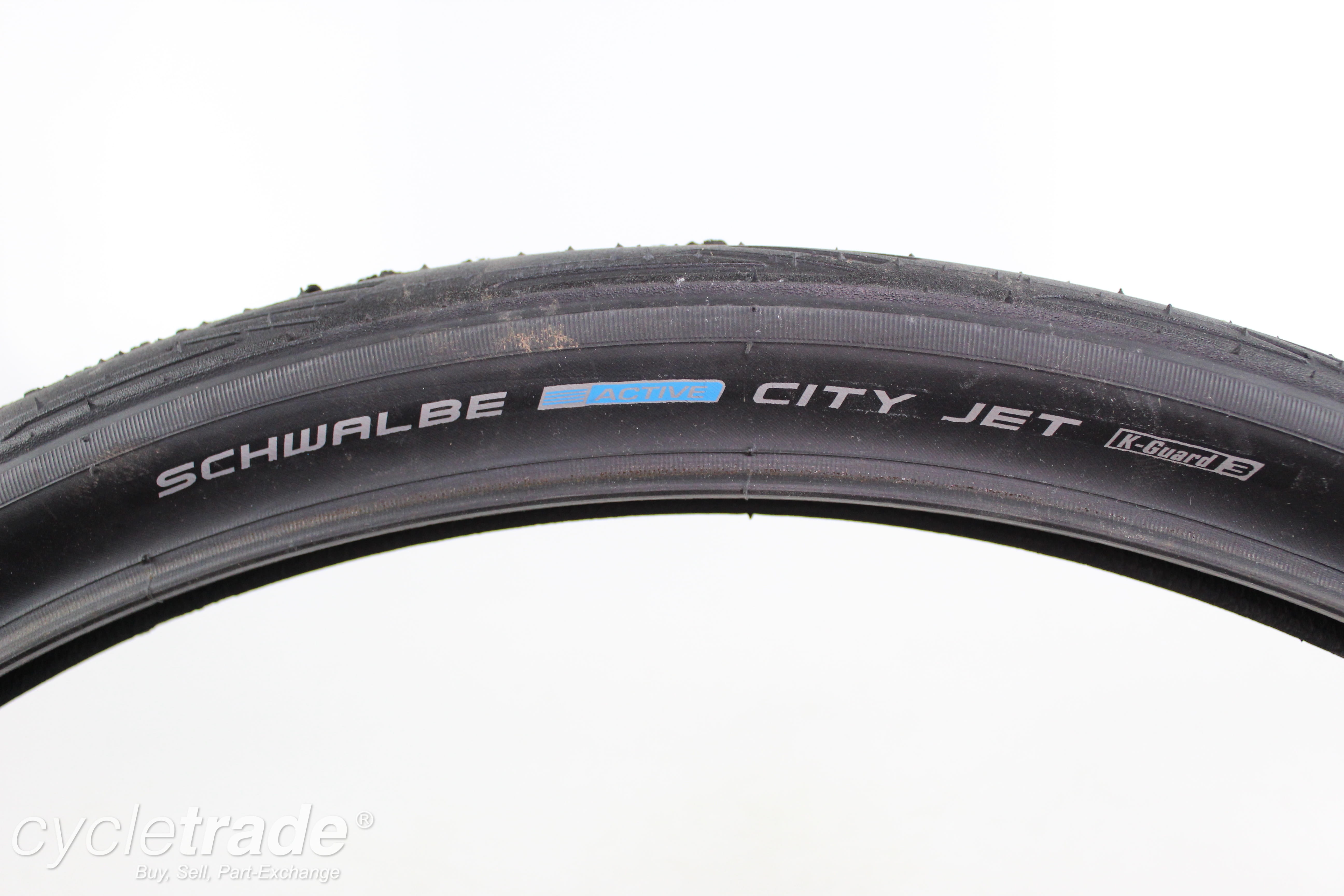 2 x Hybrid Tyre - Schwalbe City Jet 26x1.95 Clincher - Grade A+ (New)