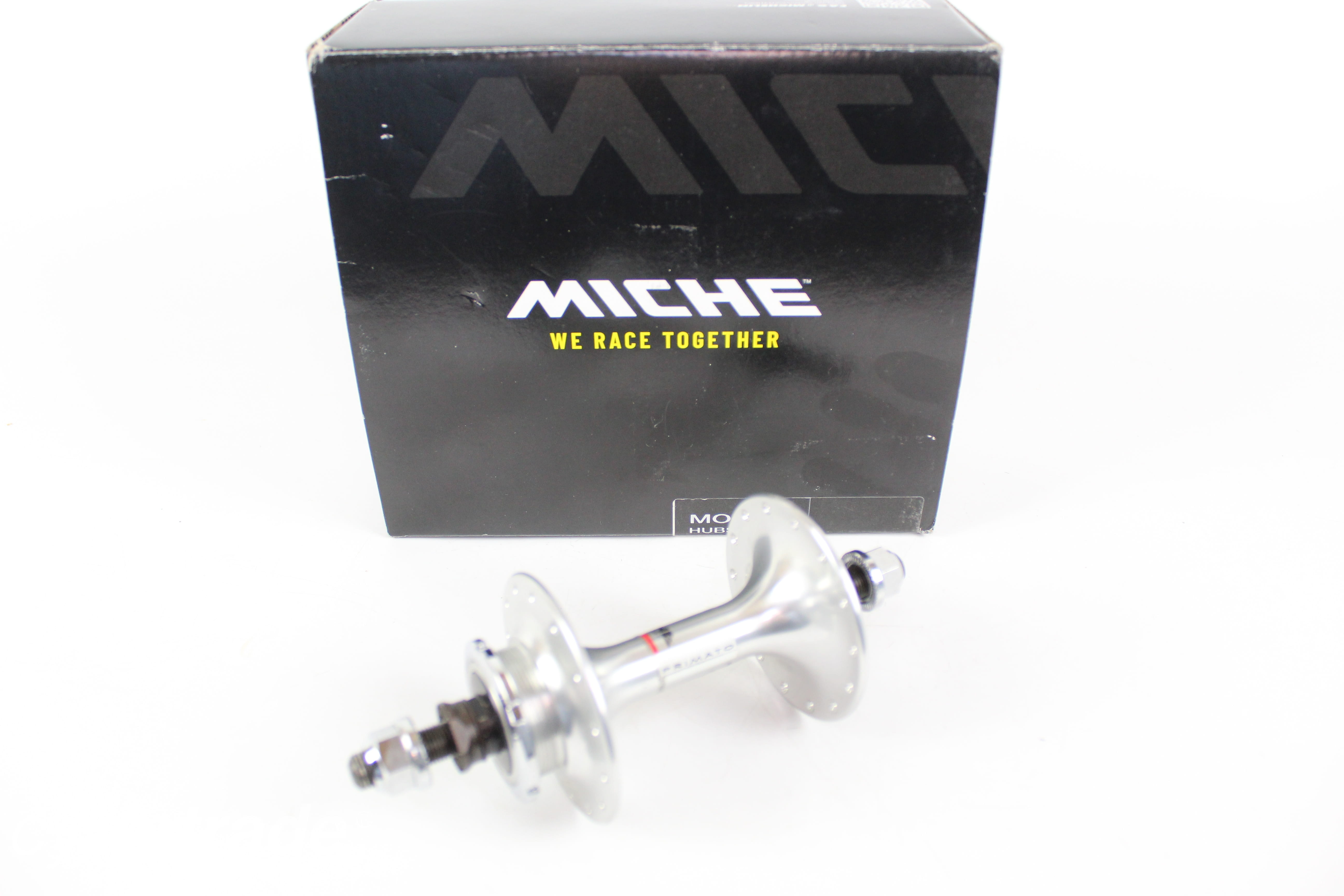Rear Hub - Miche Primato Track Silver hub Fixed 28H  - Grade A+ (New)