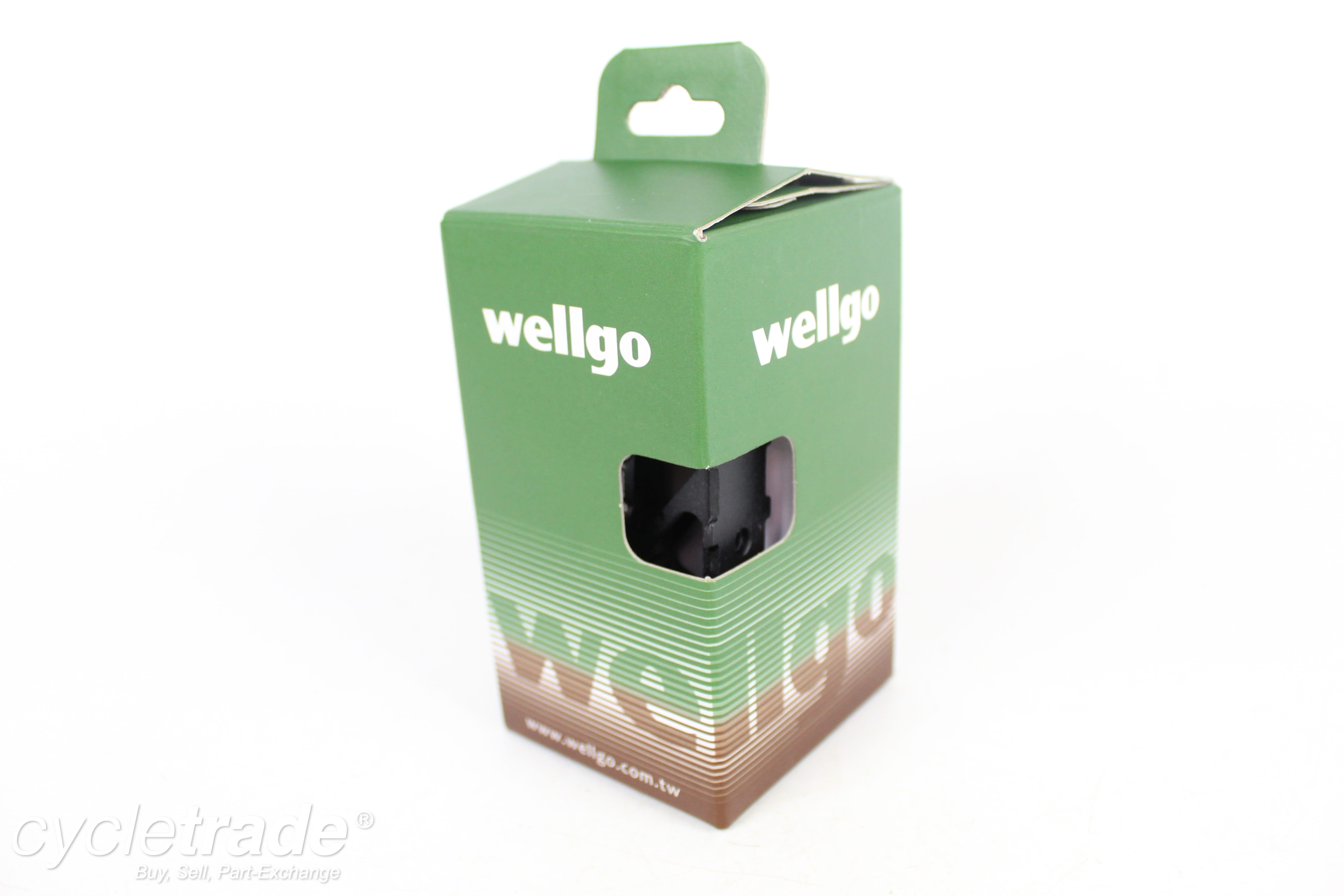 Flat Pedals - Wellgo M142, Black - Grade A+ (New)