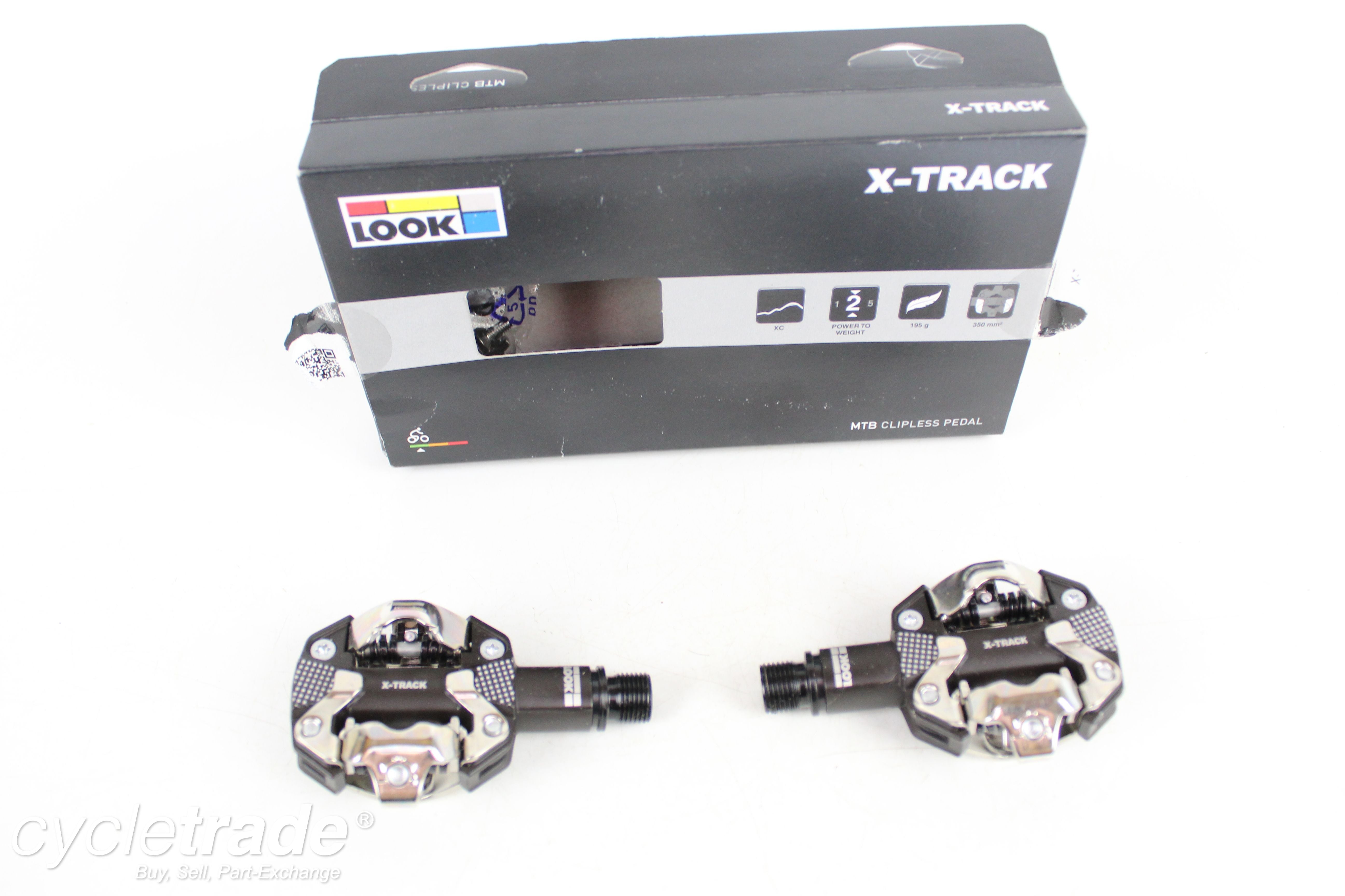 MTB Clipless Pedals - Look X-Track - Grade A+ (New)