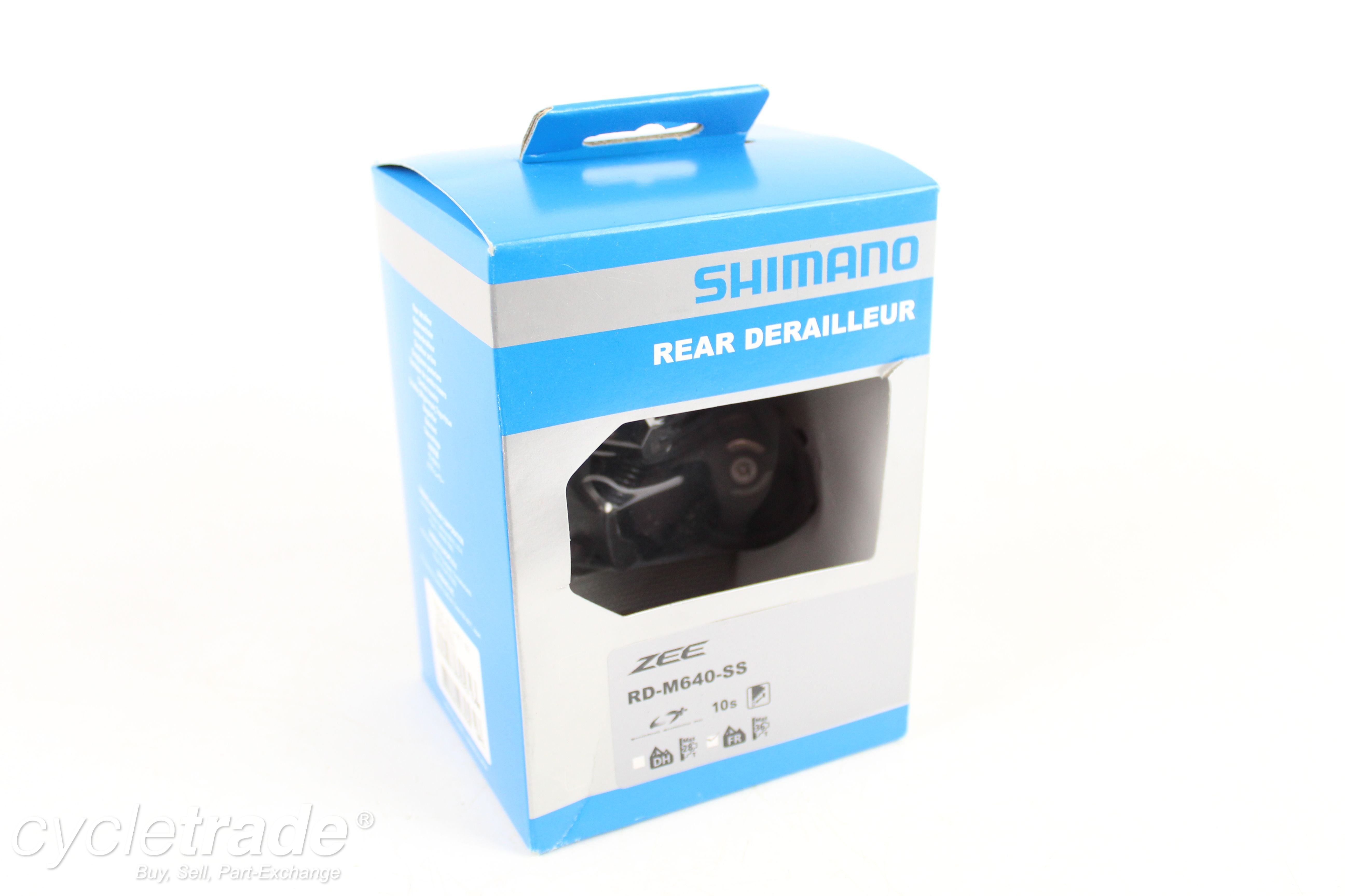 Rear Derailleur - Shimano Zee, RD-M640-SS, 10 Speed (FR) - Grade A+ (New)