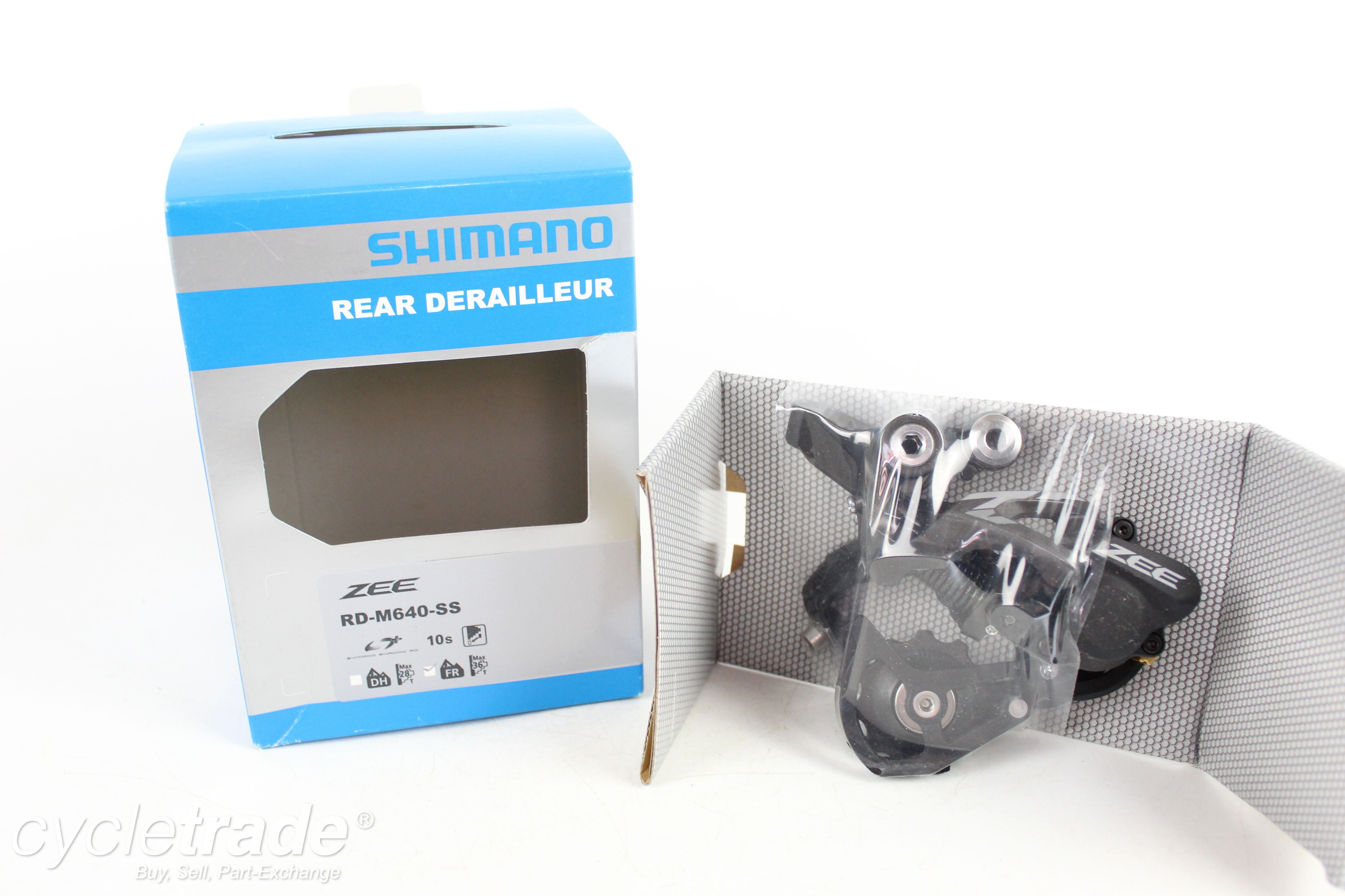 Rear Derailleur - Shimano Zee, RD-M640-SS, 10 Speed (FR) - Grade A+ (New)