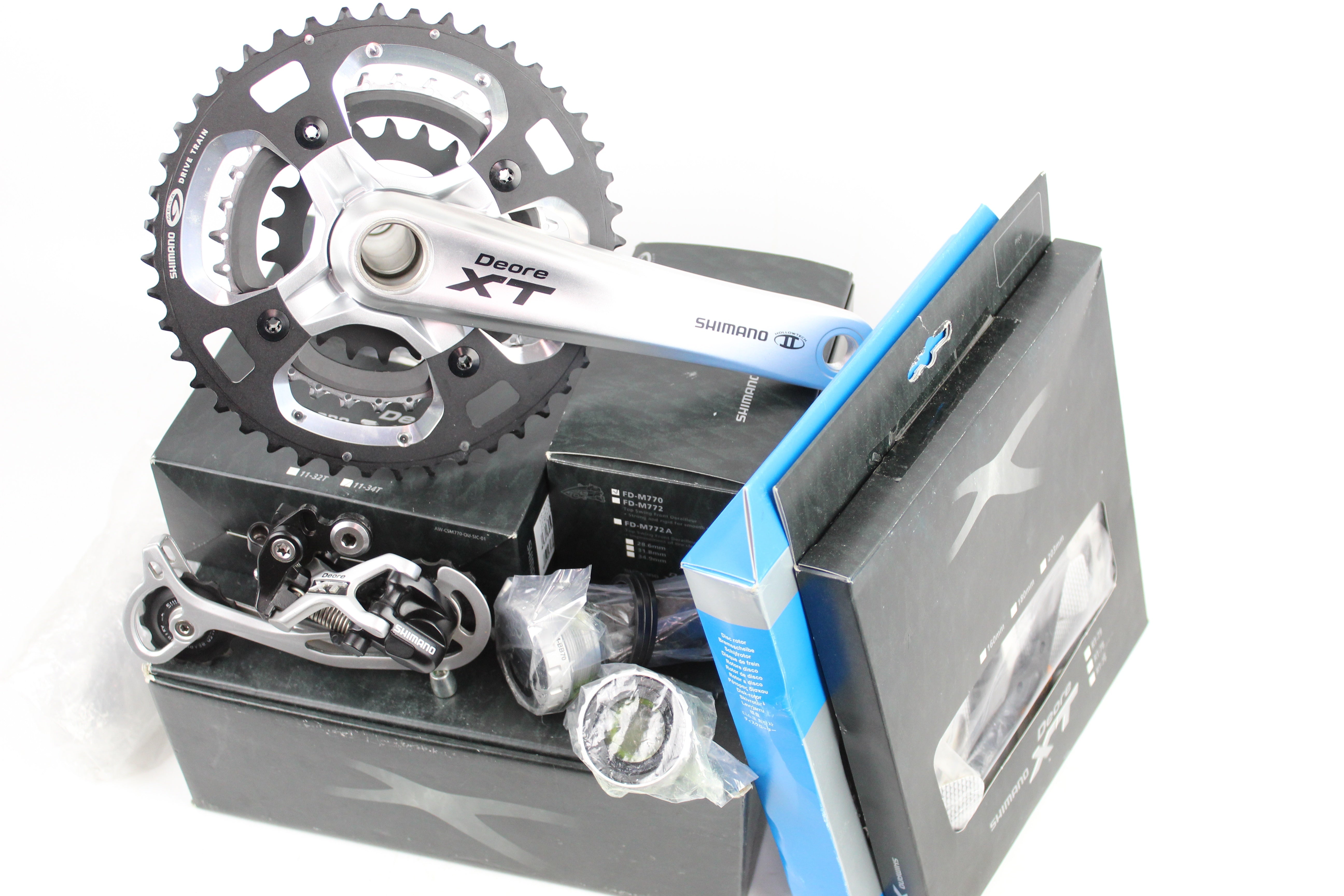 NOS XT Groupset- Shimano Deore XT M770 Series 3x9 Speed