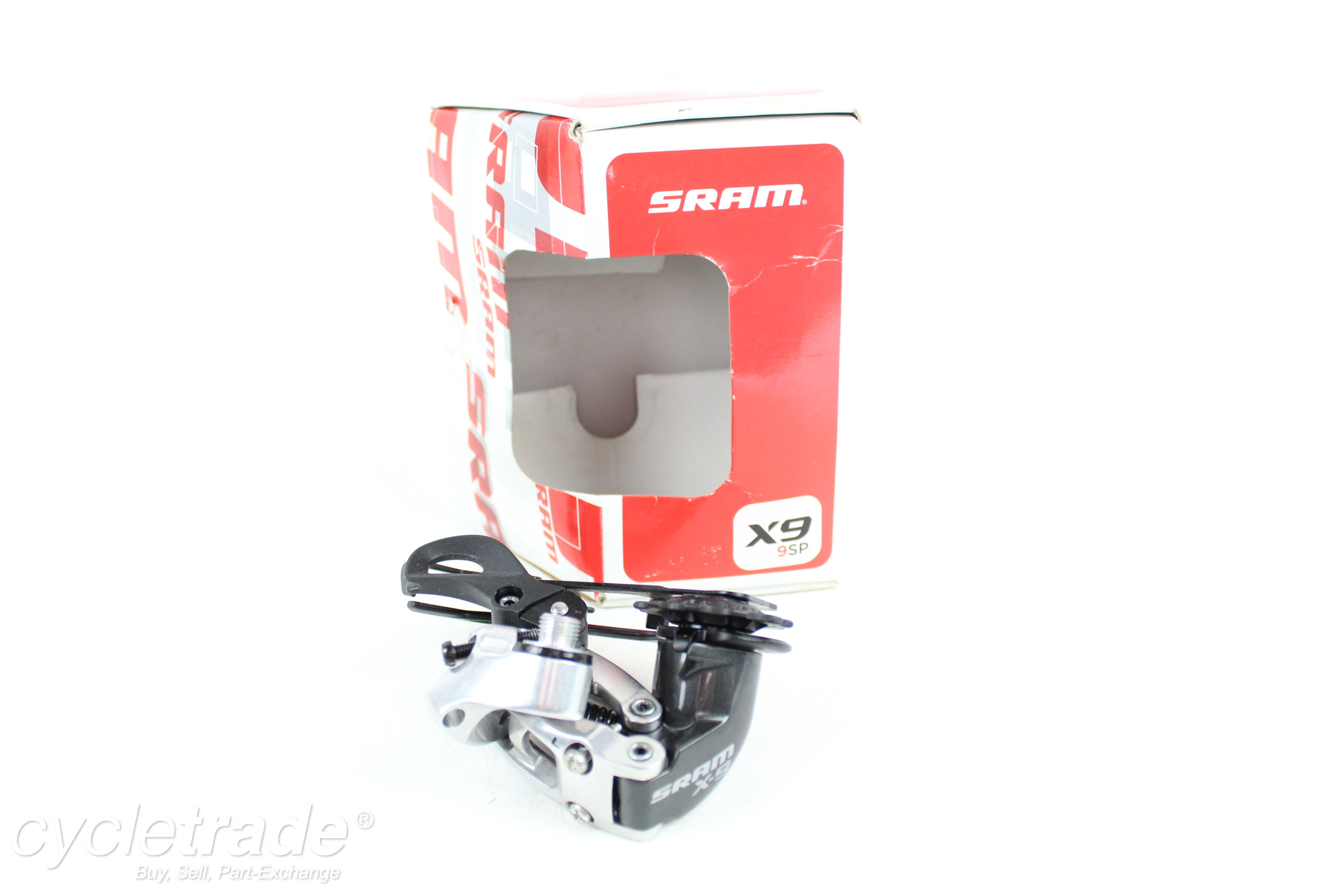 Rear Derailleur - SRAM X-9, 9 Speed Medium Cage - Grade A+ (New)