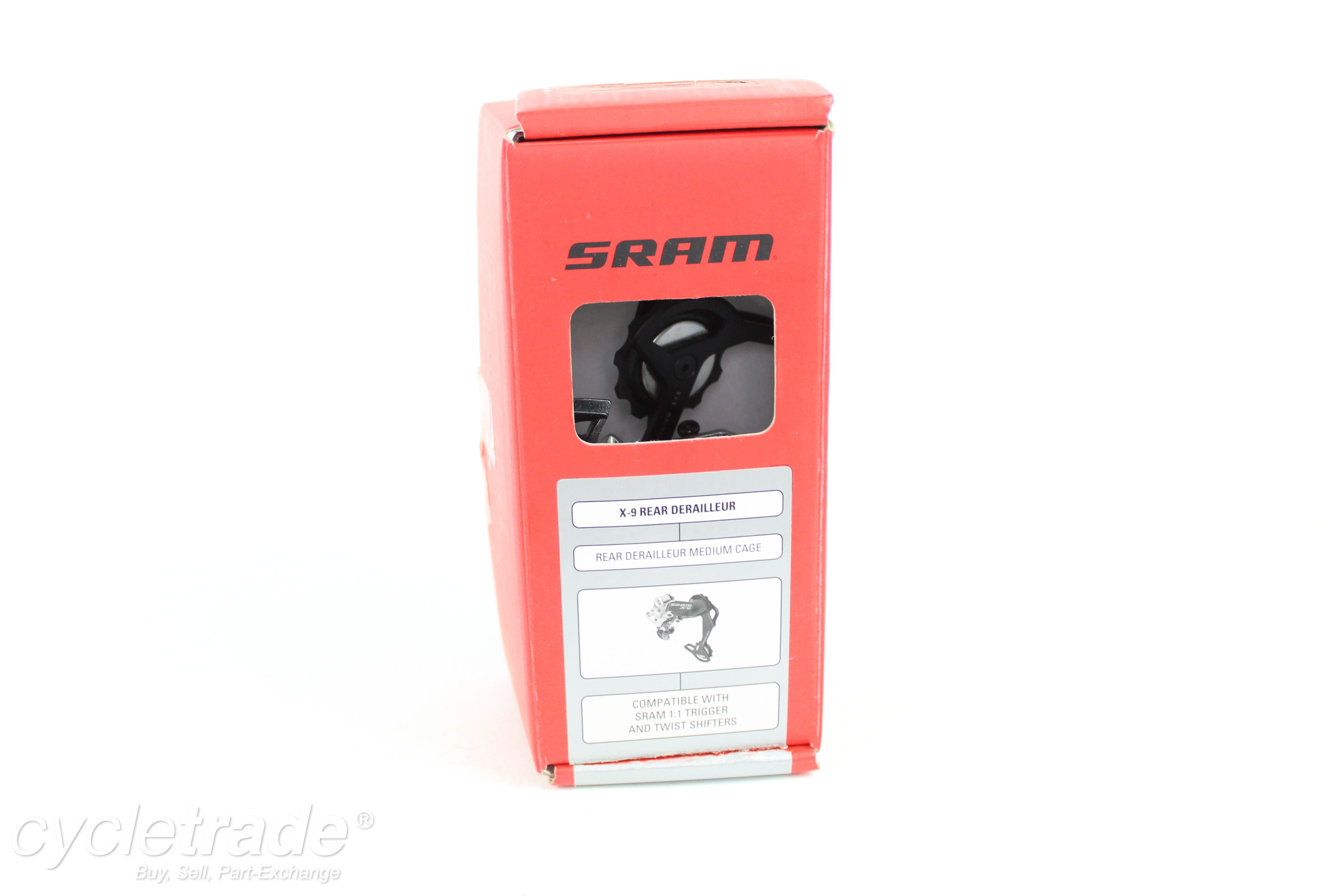 Rear Derailleur - SRAM X-9, 9 Speed Medium Cage - Grade A