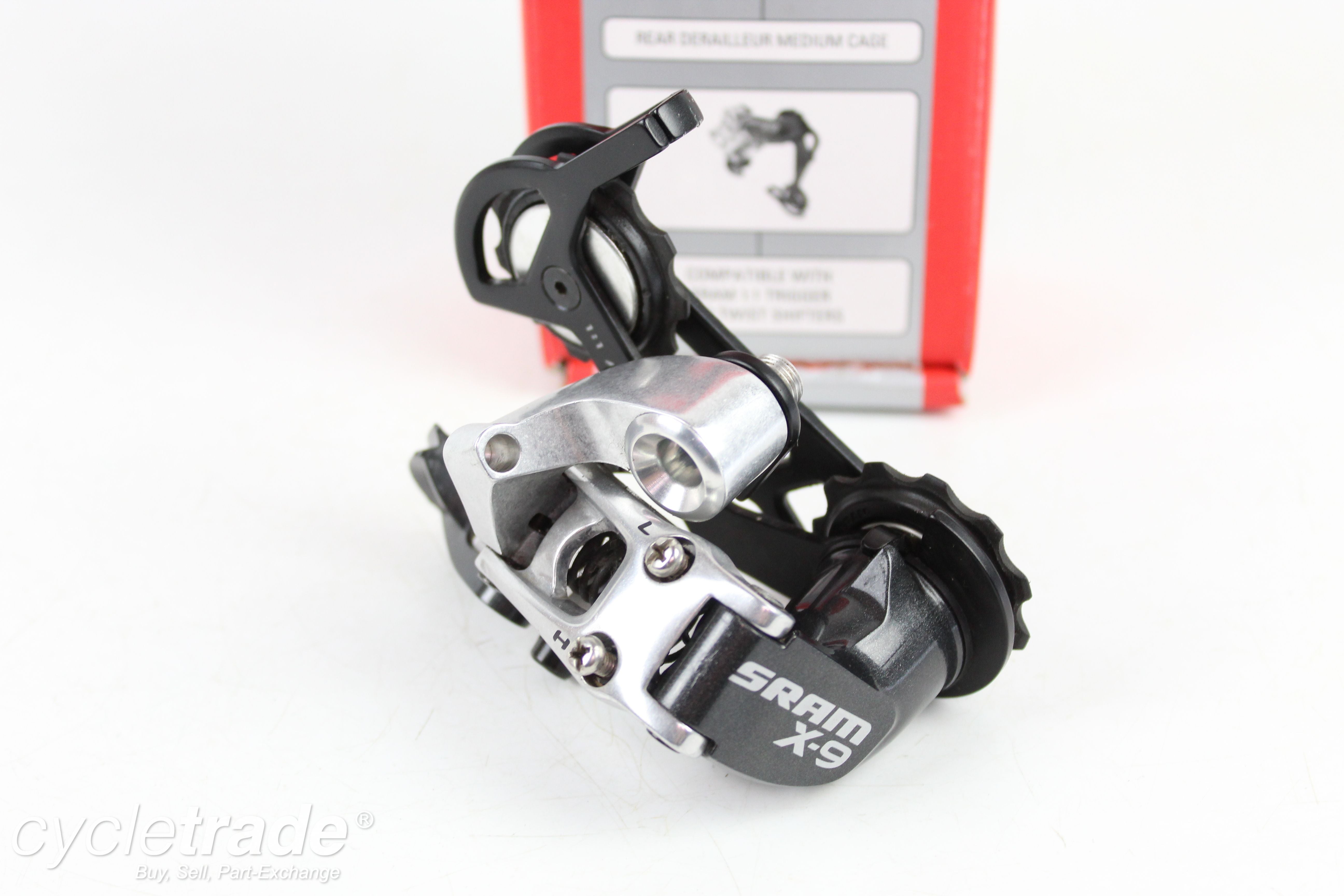 Rear Derailleur - SRAM X-9, 9 Speed Medium Cage - Grade A