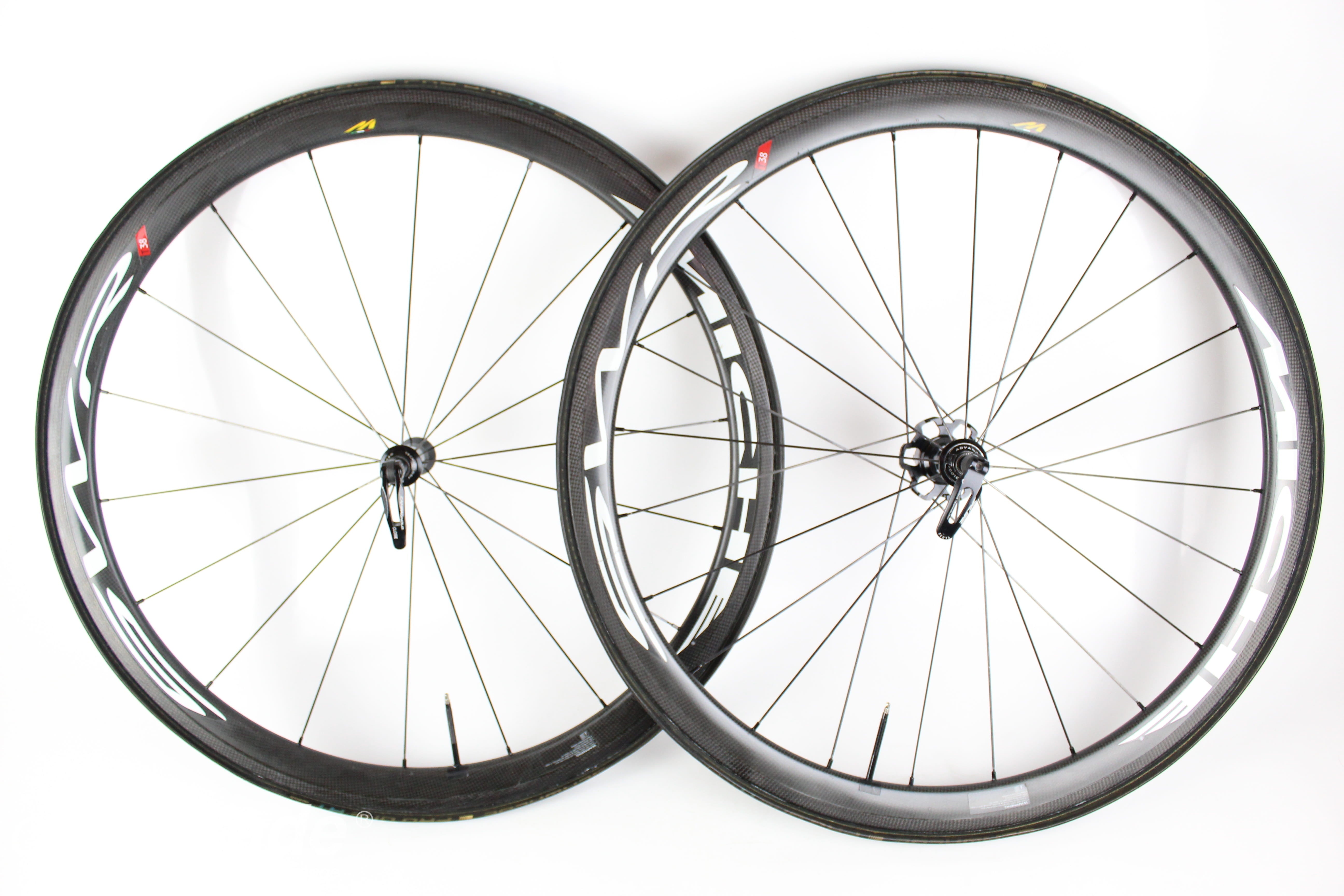 Carbon Tubular Wheelset - Miche SWR 38, Shimano 11s - Grade A