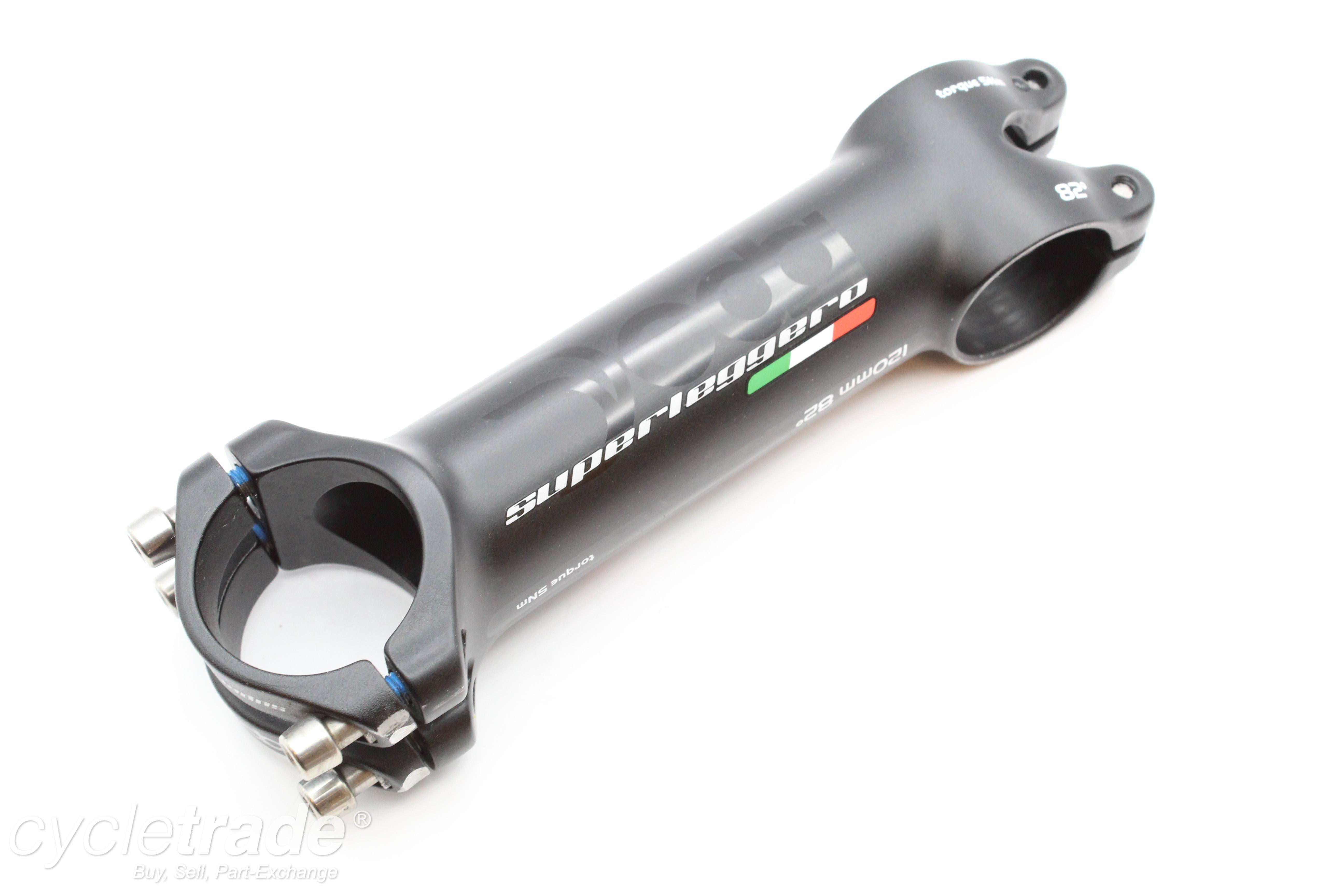 Road Stem - Deda Superleggero 120mm 82 Degree Titanium Bolts - Used