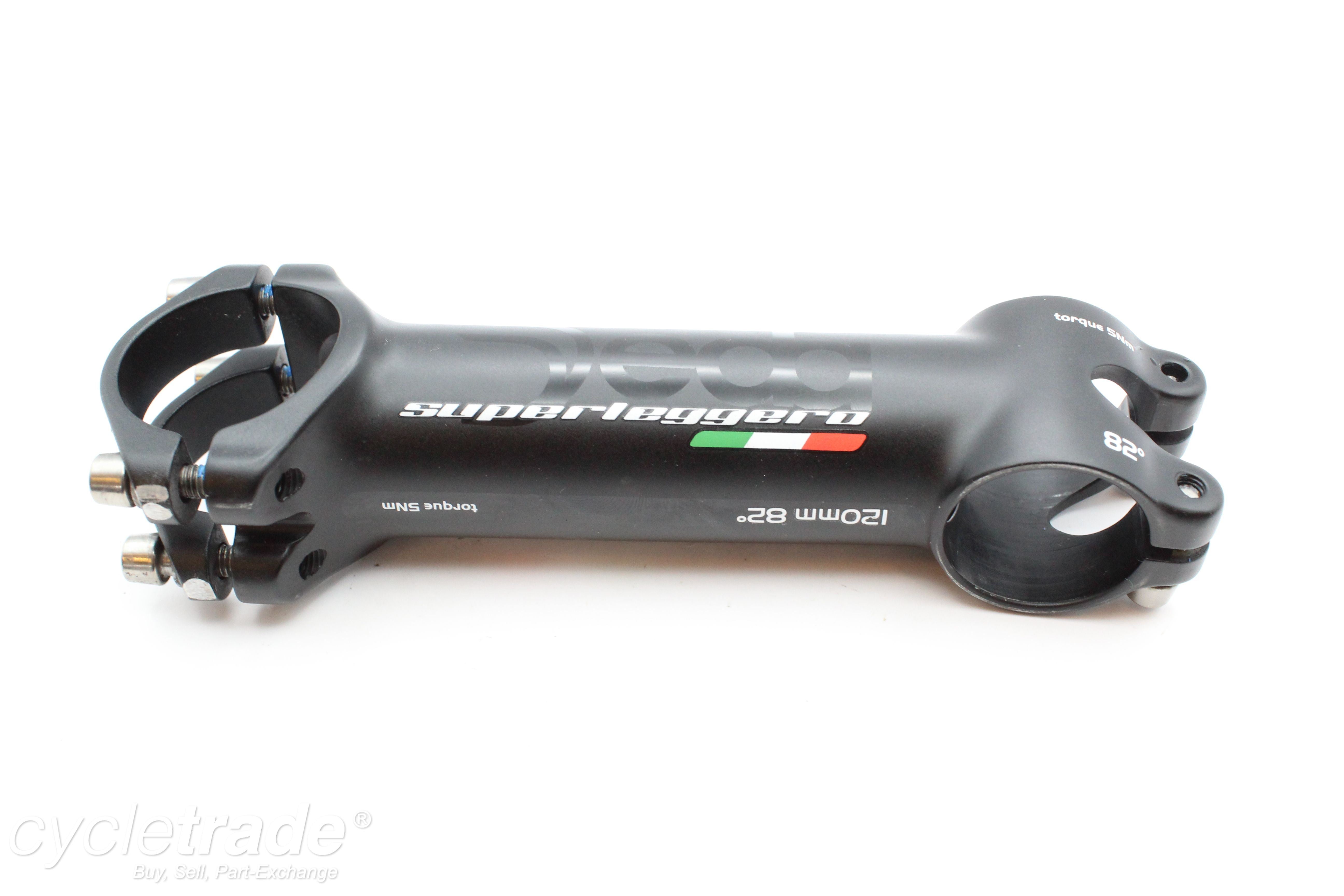 Road Stem - Deda Superleggero 120mm 82 Degree Titanium Bolts - Used