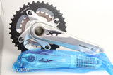 Crankset - Shimano Deore XT, FC-M785, 38/24T 2x10s 170mm Silver - Grade A+ (New)