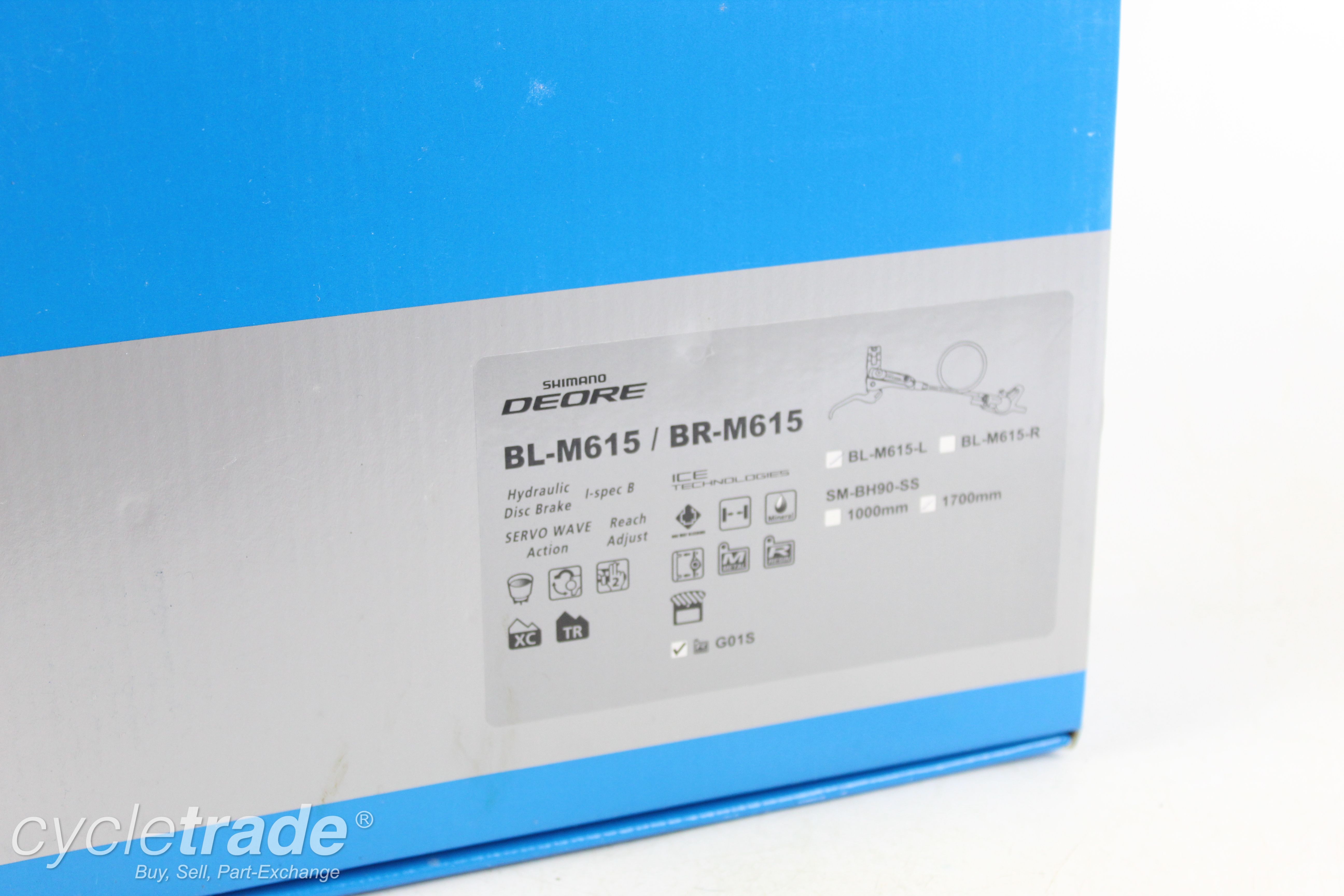 Rear Hydraulic Disc Brake - Shimano Deore BR/BL-M615- Grade A+ (New)