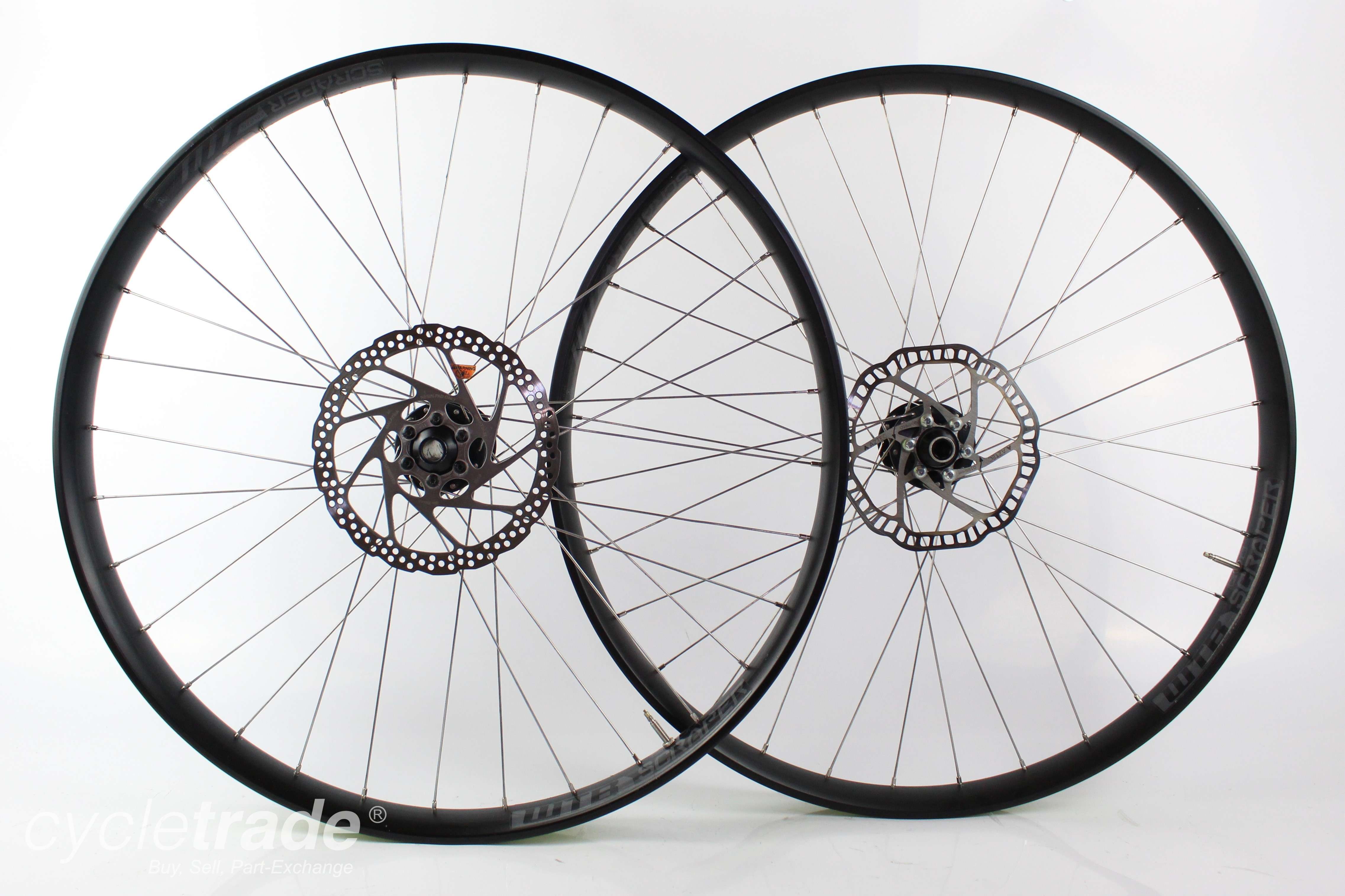 Fat Bike Disc Wheelset - WTB Scraper i45 27.5" 584x45c TLR  - Grade B+