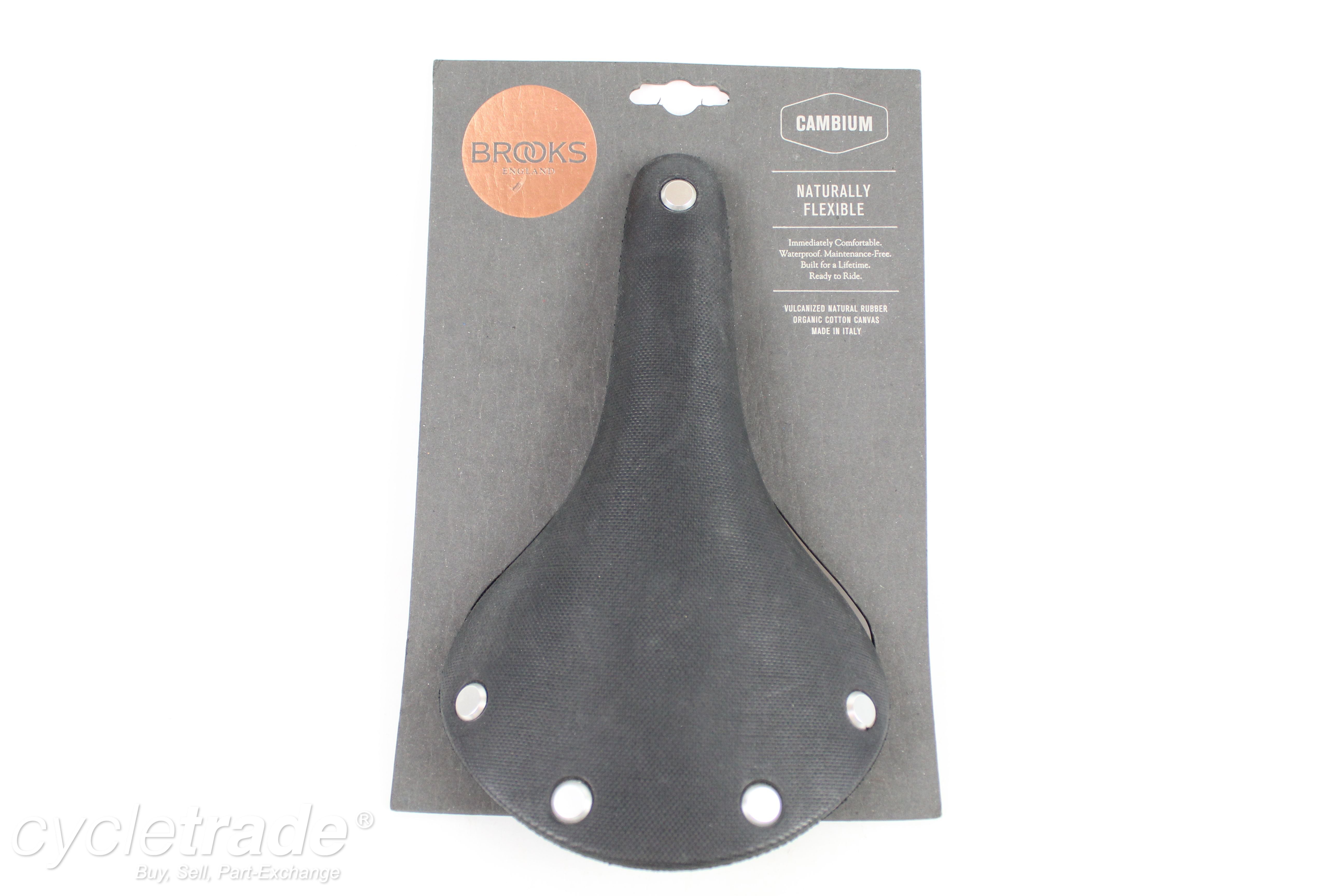 Saddle - Brooks Cambium C17s, Steel Rails, 265 x 162mm - Grade A+ (New)