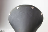 Vintage Leather Saddle, and Seatpost - Wrights Saddle 155x282mm Black - Grade B