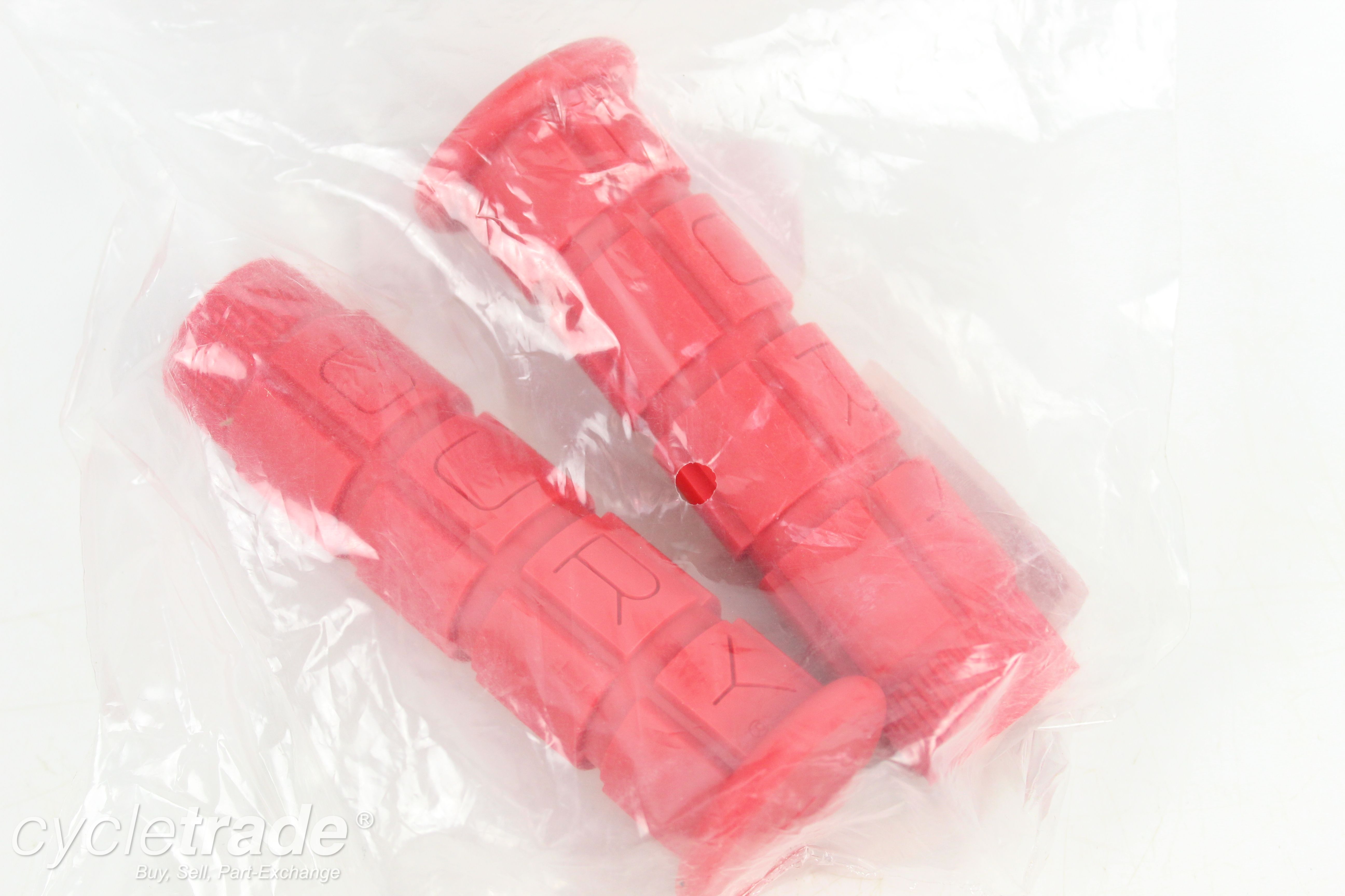MTB/Hybrid Grips - Odi Oury Push-On, 120mm (Red) - Grade A+ (New)