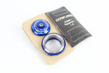 Headset - Chris King Inset 7 Tapered 1.5" Blue - Grade A+ (New)