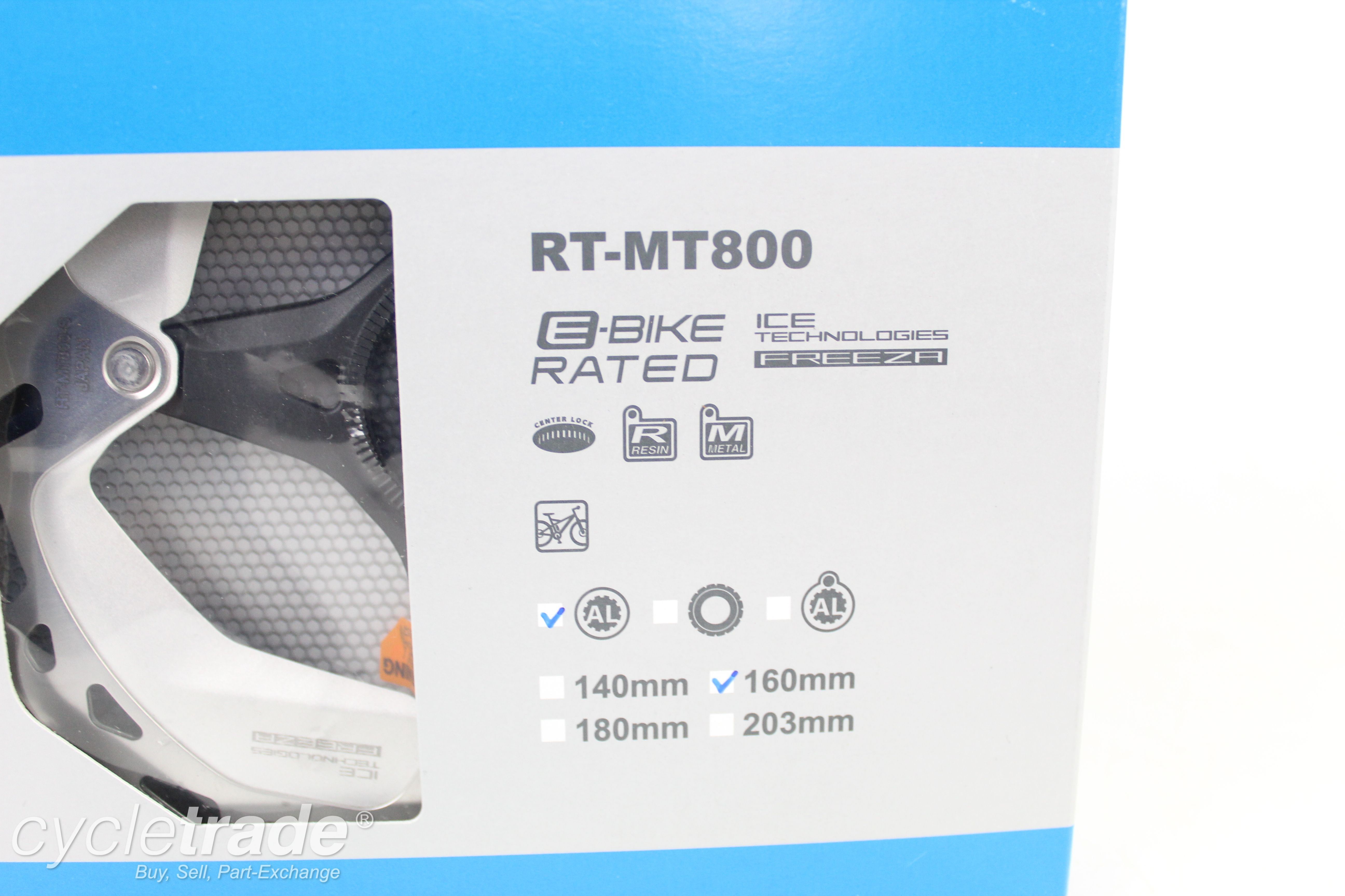 Disc Rotor - Shimano Ice-Tech RT-MT800 160mm- Grade A+ New