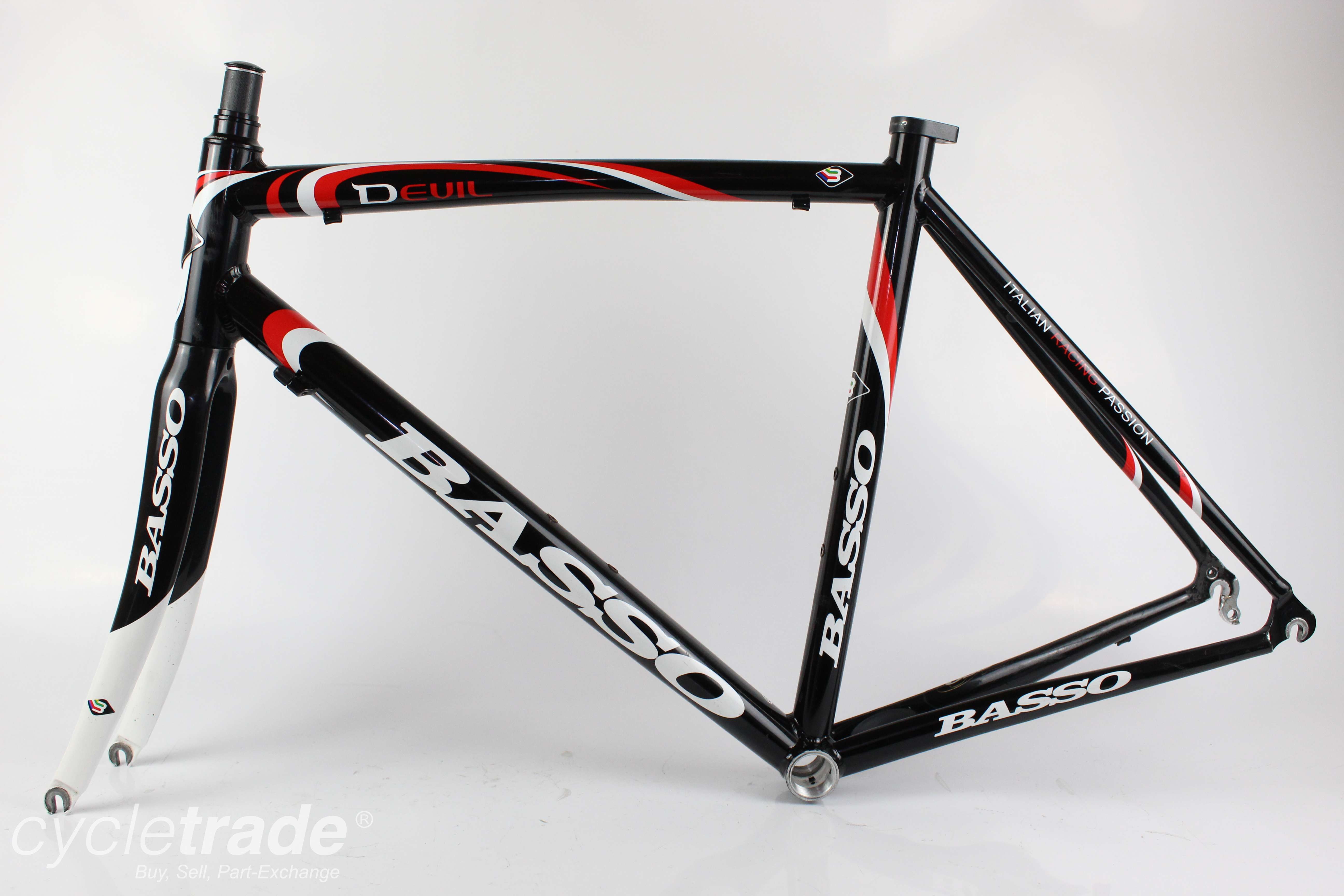 Road Bike Frameset - Basso Devil Aluminium/Carbon 53cm - Grade B
