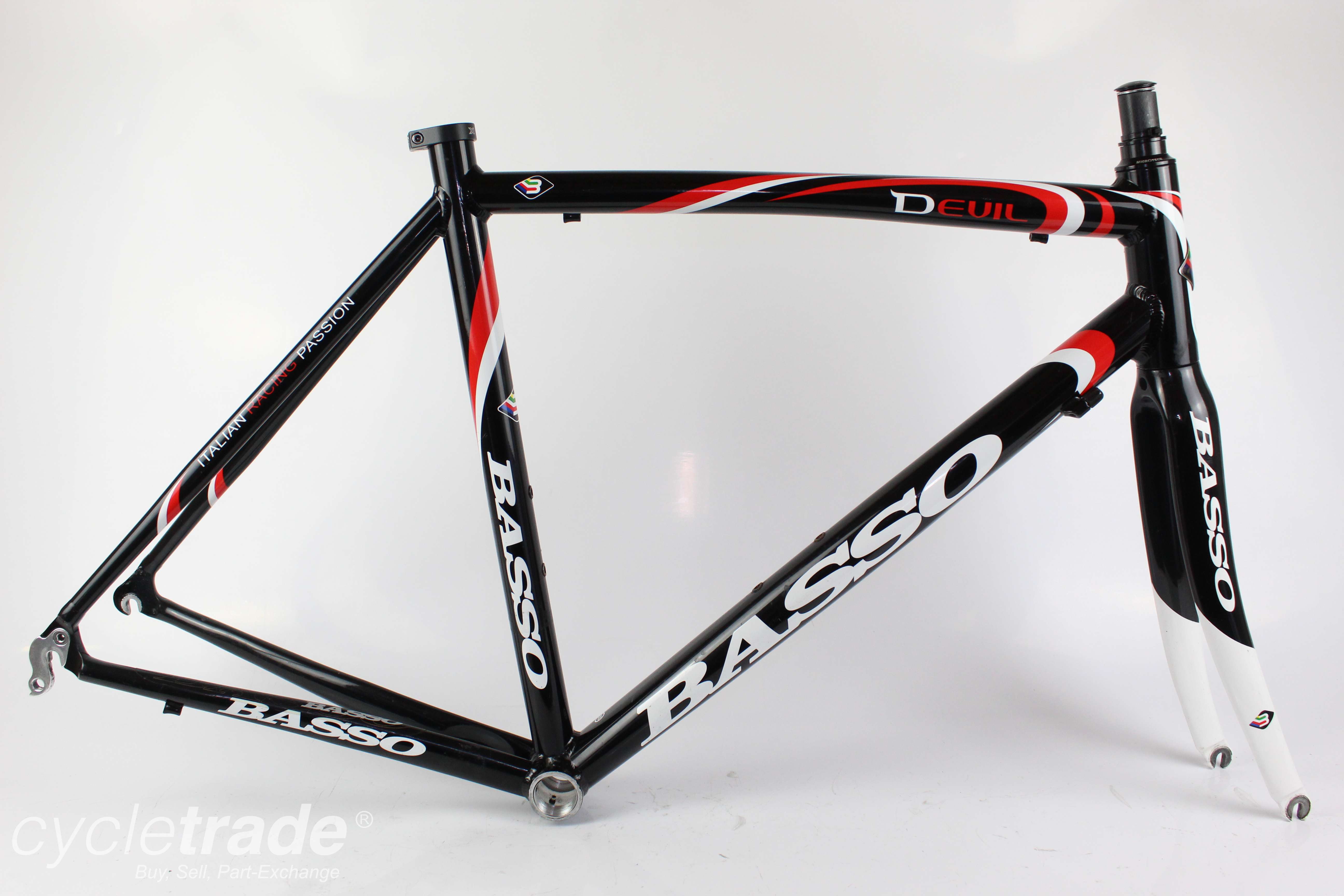 Road Bike Frameset - Basso Devil Aluminium/Carbon 53cm - Grade B