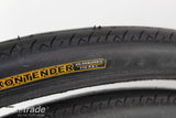 Road Bike Tyres PAIR - 2 x Kenda Kontender 700x25c Black Clincher - Grade A