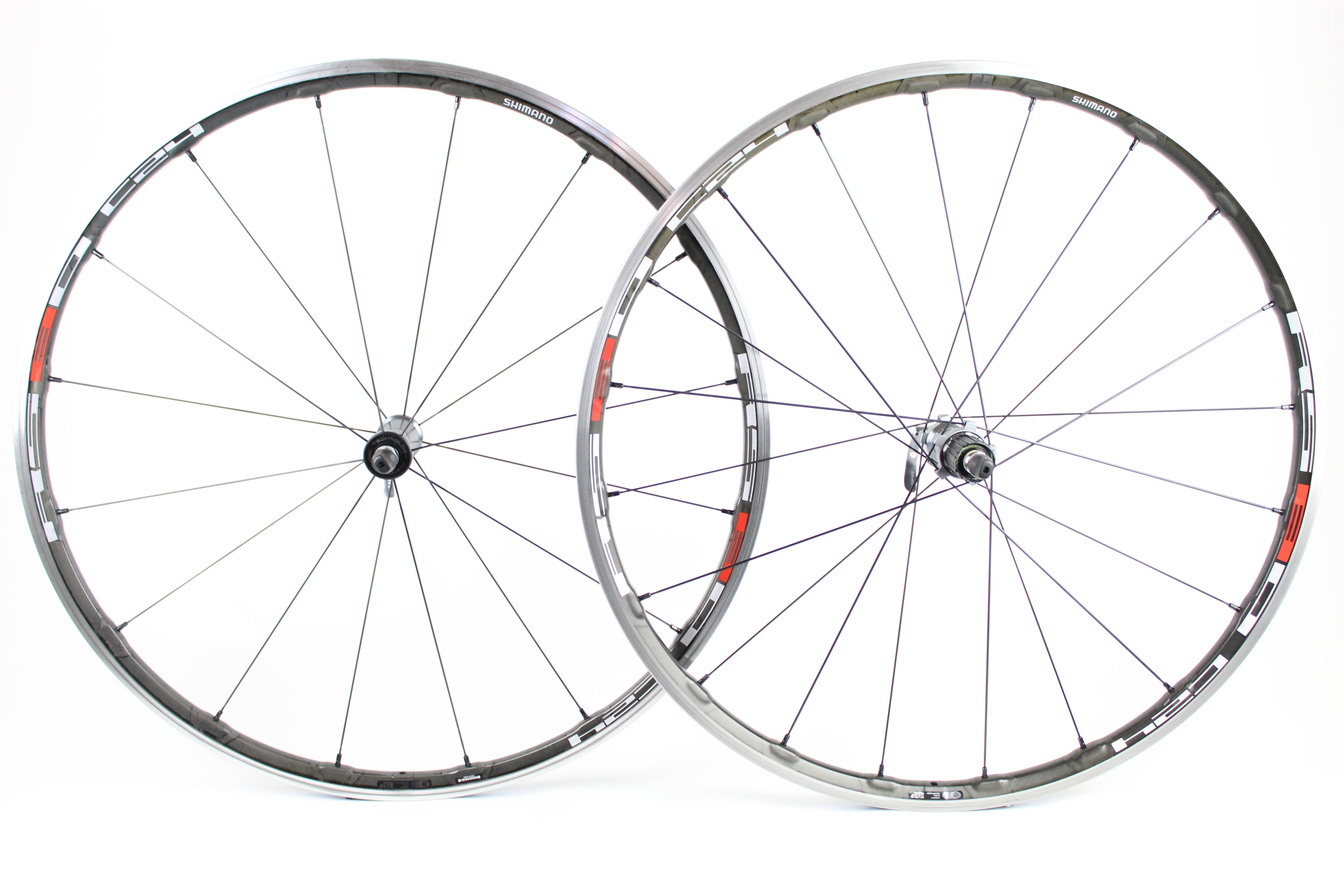 Carbon Aluminium Road Wheelset - Shimano RS80 C24 11 Speed - Grade A-