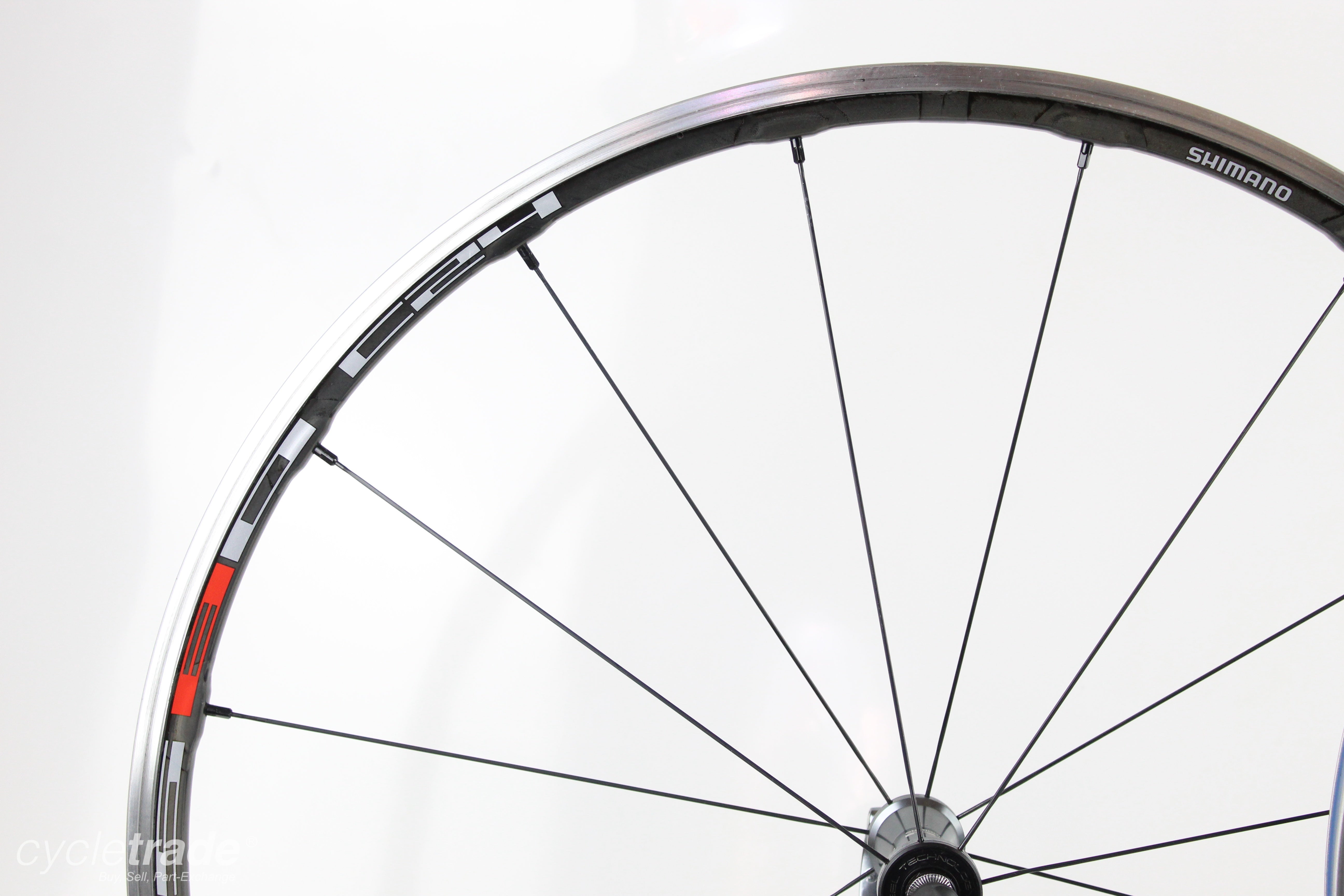 Carbon Aluminium Road Wheelset - Shimano RS80 C24 11 Speed - Grade A-