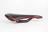 Road/MTB Saddle- Merida 144x280mm Black/Red Grade B