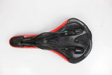 Road/MTB Saddle- Merida 144x280mm Black/Red Grade B