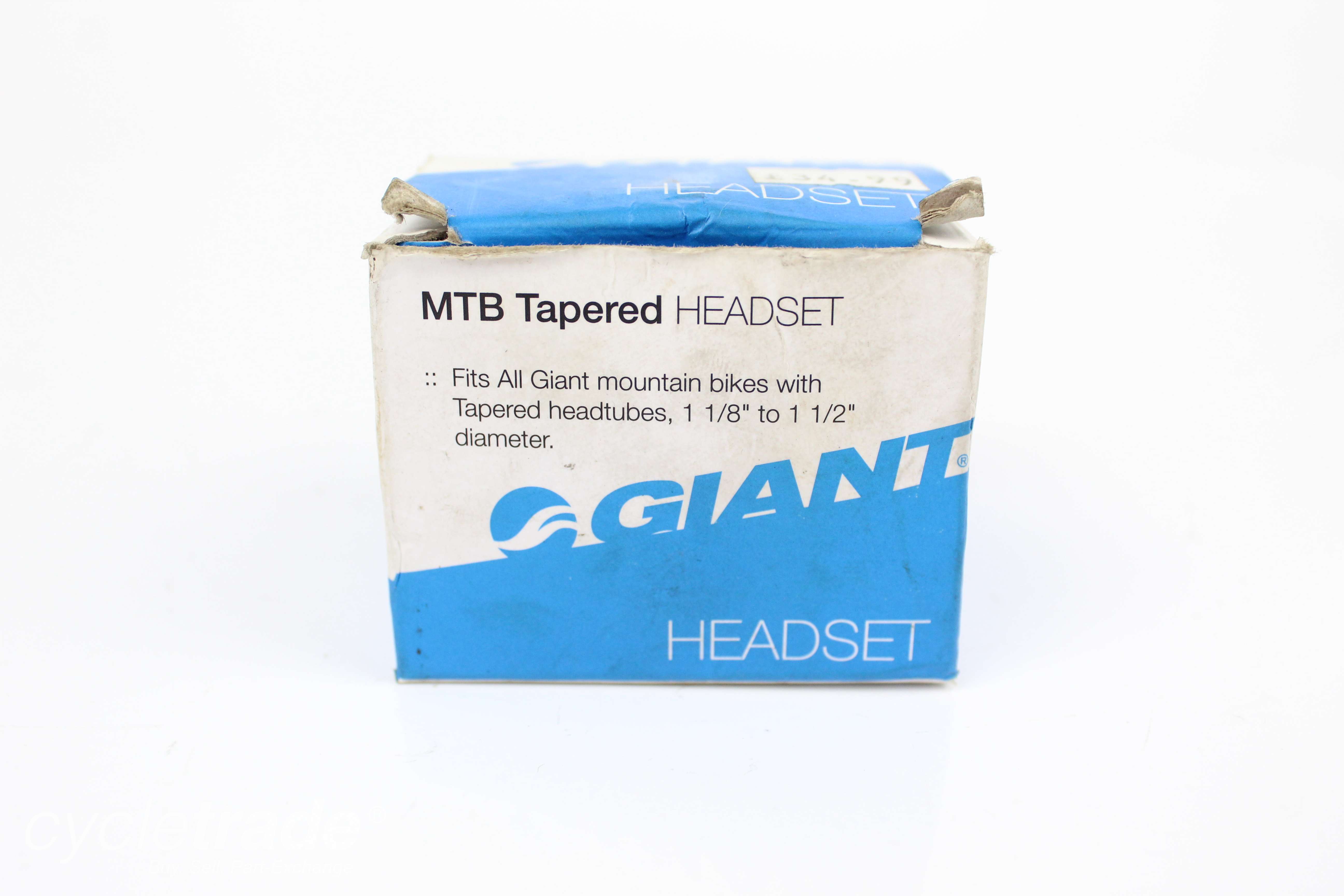 MTB Headset - Giant Tapered Headset 1 1/8-1 1/2" Black - Grade A+ NEW
