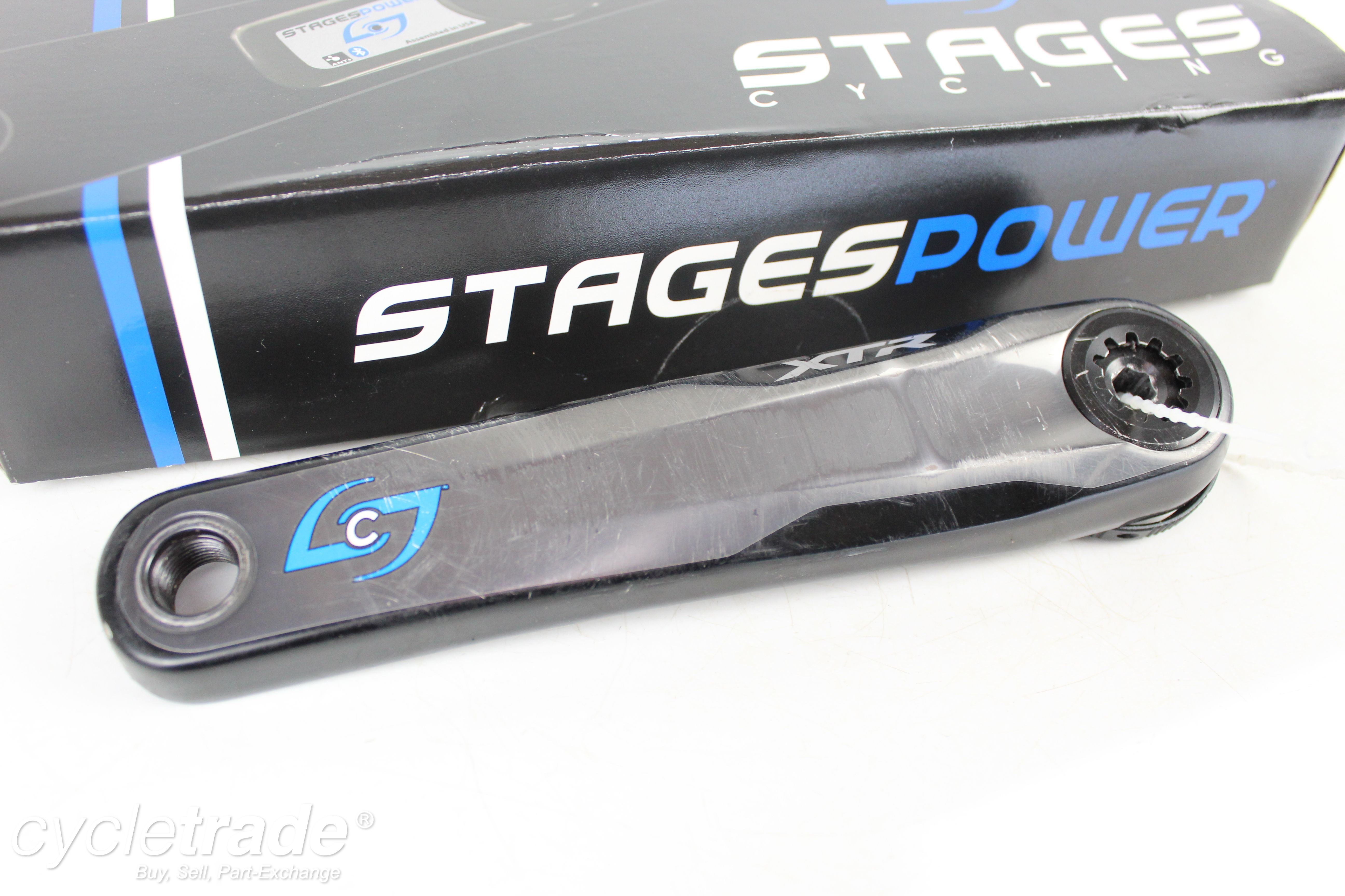 Left Crank Arm - Shimano XTR Stages Power Meter 175mm- Grade C