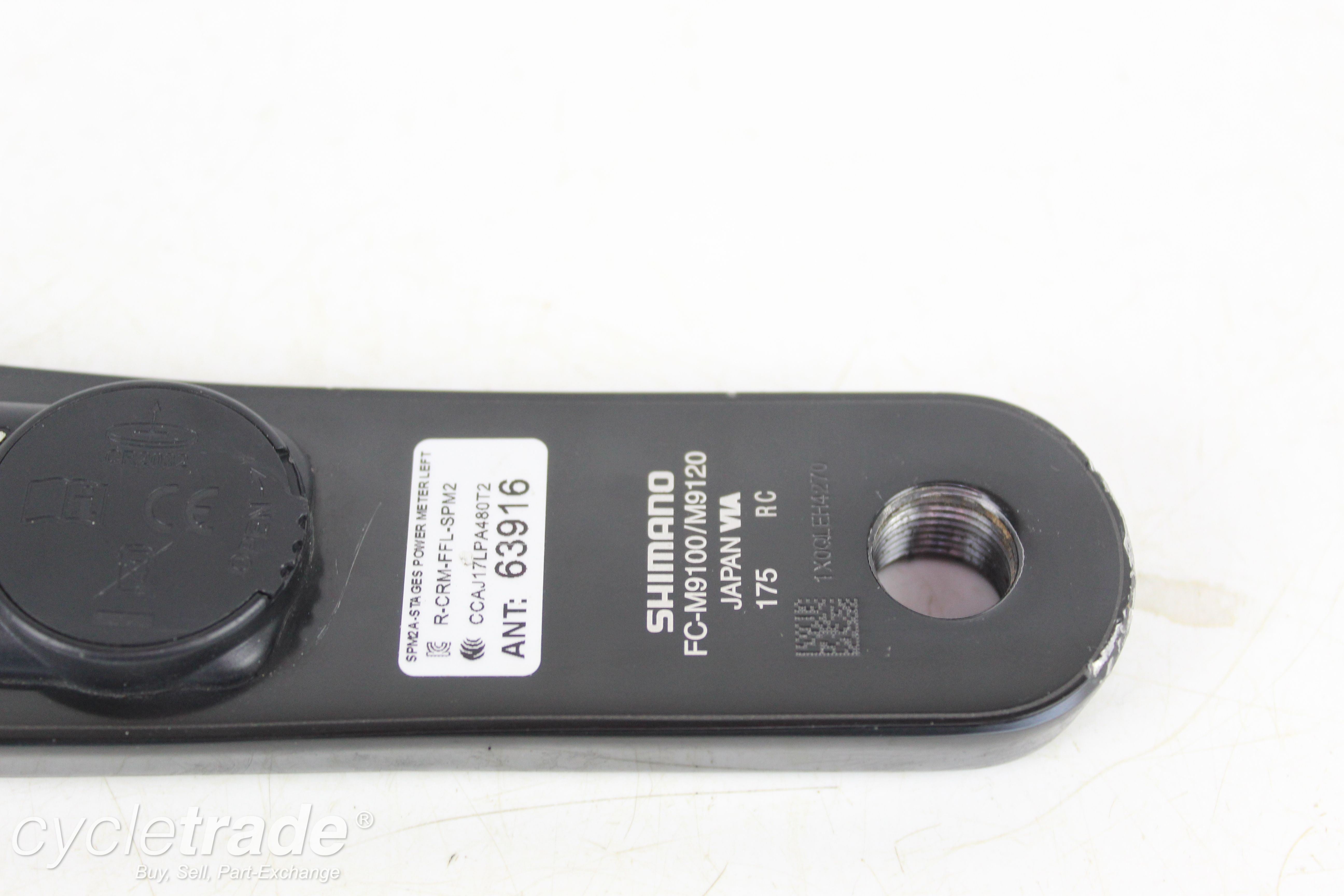 Left Crank Arm - Shimano XTR Stages Power Meter 175mm- Grade C